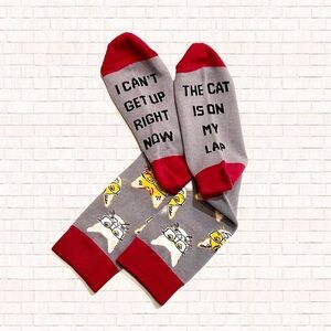 Unisex Cat Lover Novelty Trouser Socks by Amazon BRAND NEW NWT OBO